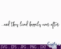 Farmhouse Home Sign Svg | And They Lived Happily Ever After Product Image 3
