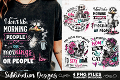 Antisocial Sarcastic PNG Funny Sublimation 4 Designs Product Image 1