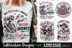 Antisocial Sarcastic PNG Funny Sublimation 4 Designs Product Image 2