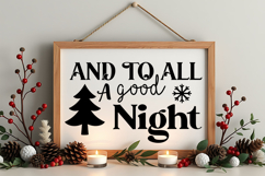 Farmhouse Christmas Sign SVG Bundle | Holiday Decor Sign SVG Product Image 21