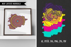 Map, Mandala SVG, layered, cut file, bundle, patriotic, clip art, banners, scrapbook, party invitations, covers, accessories, birthdays, t-shirts, mugs, stencils, pillow- design, wall art, greeting cards, cricut svg, map, mandala, silhouette, cut file, pa