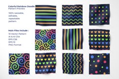 Colorful Rainbow Doodle - Seamless Pattern Product Image 2
