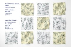 Beautiful Hand Drawn Floral - Seamless Pattern Product Image 2