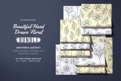 Beautiful Hand Drawn Floral - Seamless Pattern Product Image 1