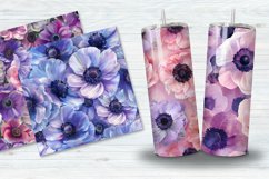 Anemone Flower Digital Paper Bundle Product Image 3