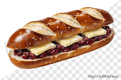 Ang Butter PNG Clipart Bread Dessert Watercolor Illustration Product Image 1