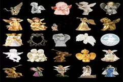 200 ANGEL STATUES TRANSPARENT PNG FILES, PHOTOSHOP OVERLAYS Product Image 9