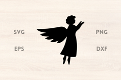 Christmas Flying Angel SVG Product Image 1