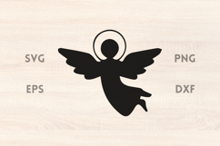 Flying Angel halo SVG Product Image 1