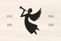 Christmas Singing Angel SVG Product Image 1