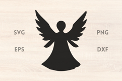 Festive Angel SVG Product Image 1