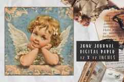 Vintage Angel Junk Journal Scrapbook Paper Product Image 4