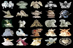200 ANGEL STATUES TRANSPARENT PNG FILES, PHOTOSHOP OVERLAYS Product Image 3