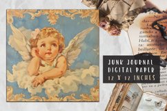 Vintage Angel Junk Journal Scrapbook Paper Product Image 1
