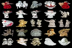 200 ANGEL STATUES TRANSPARENT PNG FILES, PHOTOSHOP OVERLAYS Product Image 8