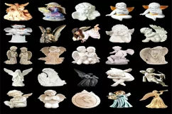 200 ANGEL STATUES TRANSPARENT PNG FILES, PHOTOSHOP OVERLAYS Product Image 7