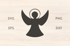 Angel with Halo SVG Product Image 1