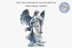 Angel Antique Statue Victorian Religion Clipart PNG Scrapbooking Nursery Watercolor Transparent wedding invitation designs sublimation printable digital bloom watercolor religion, Greek Angel Statue clipart, sublimation nursery drawing, wedding invitation