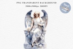Angel Antique Statue Victorian Religion Clipart PNG Scrapbooking Nursery Watercolor Transparent wedding invitation designs sublimation printable digital bloom watercolor religion, Greek Angel Statue clipart, sublimation nursery drawing, wedding invitation