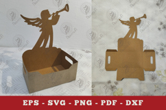 Angel Box Display Papercut SVG Product Image 1