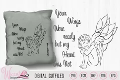 Angel boy pillow design