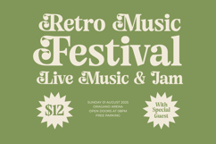 Angel &amp; Bunda - Groovy Serif Display Product Image 10