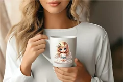 Angel Cartoon Cute. Clipart, PNG. Product Image 3