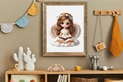 Angel Cartoon Cute. Clipart, PNG. Product Image 7