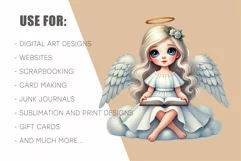Angel Cartoon Cute. Clipart, PNG. Product Image 8