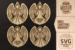 Angel ornament svg, Christmas ornaments, Memorial Ornament Product Image 1