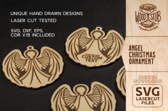 Angel ornament svg, Christmas ornaments, Memorial Ornament Product Image 2