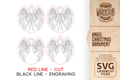 Angel ornament svg, Christmas ornaments, Memorial Ornament Product Image 3
