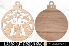Angel Christmas Ornament SVG Laser Cut Product Image 2
