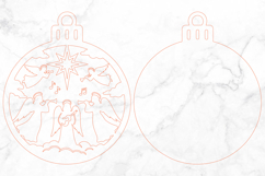 Angel Christmas Ornament SVG Laser Cut Product Image 3
