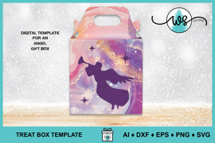 Angel Gift Box SVG 3D Christmas Paper Gift Box with Angel Product Image 2