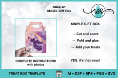 Angel Gift Box SVG 3D Christmas Paper Gift Box with Angel Product Image 4