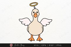 Angel Goose SVG | Halloween Spooky Goose PNG Product Image 1