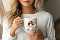 Cute Angel on Swing. Clipart, PNG. Product Image 4