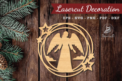 Angel Mom Lasercut Decoration SVG Product Image 1