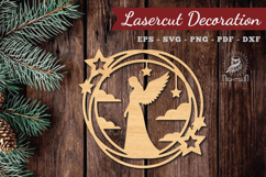 Angel Mom Lasercut Decoration SVG Product Image 1