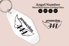 angel number motel keychain cutting files SVG DXF PNG EPS digital files instant download