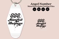 angel number motel keychain cutting files SVG DXF PNG EPS digital files instant download