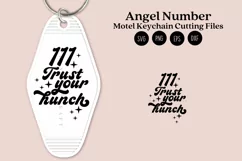 angel number motel keychain cutting files SVG DXF PNG EPS digital files instant download