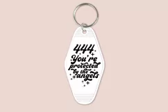 angel number motel keychain cutting files SVG DXF PNG EPS digital files instant download