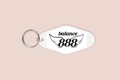 angel number motel keychain cutting files SVG DXF PNG EPS digital files instant download
