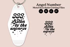 angel number motel keychain cutting files SVG DXF PNG EPS digital files instant download