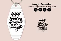 angel number motel keychain cutting files SVG DXF PNG EPS digital files instant download