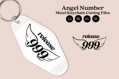 angel number motel keychain cutting files SVG DXF PNG EPS digital files instant download