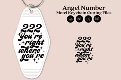 angel number motel keychain cutting files SVG DXF PNG EPS digital files instant download