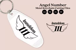 angel number motel keychain cutting files SVG DXF PNG EPS digital files instant download